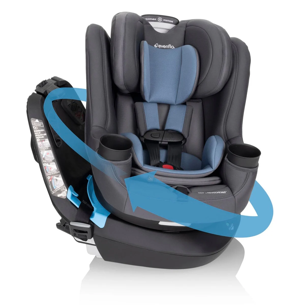 Evenflo REO by Revolve360 Rotating 2-in-1 Convertible Car Seat - Nantucket