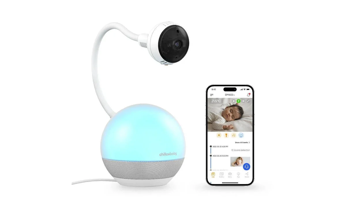 Chillax Smart HD Baby Camera with Mood Light and Sleep Trainer