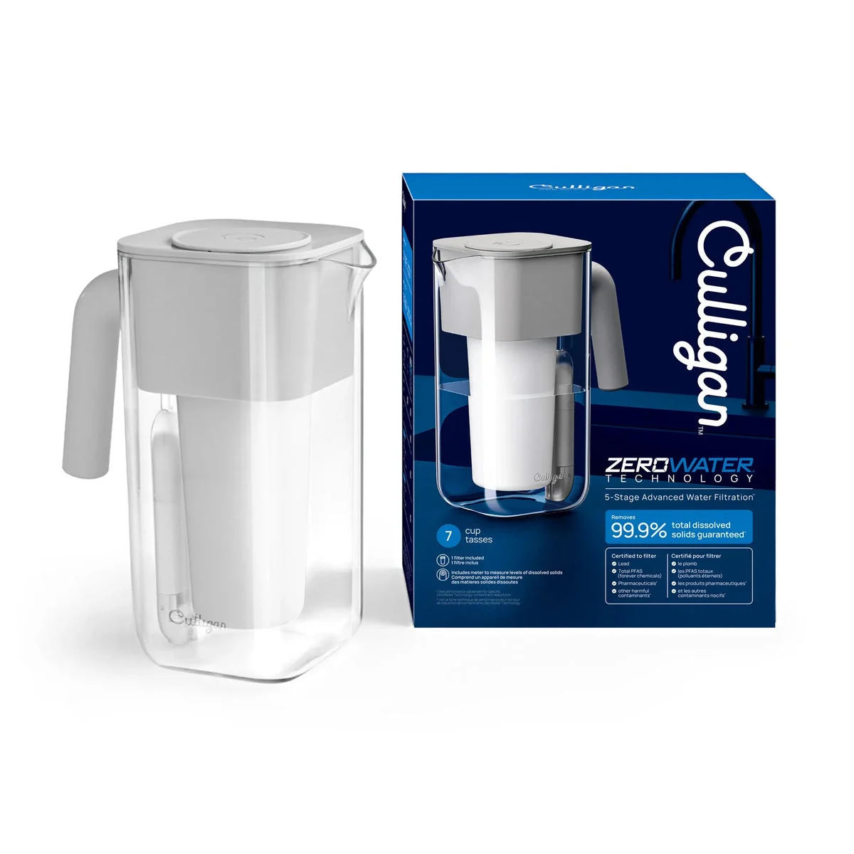 Culligan 7 Cup Water Filter Pitcher - BPA-Free Plastic