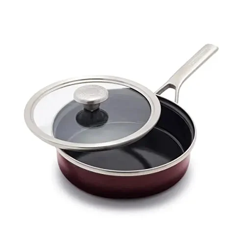 GreenPan Merten & Storck Steel Core Enameled Sauté Pan - Chocolate Truffle