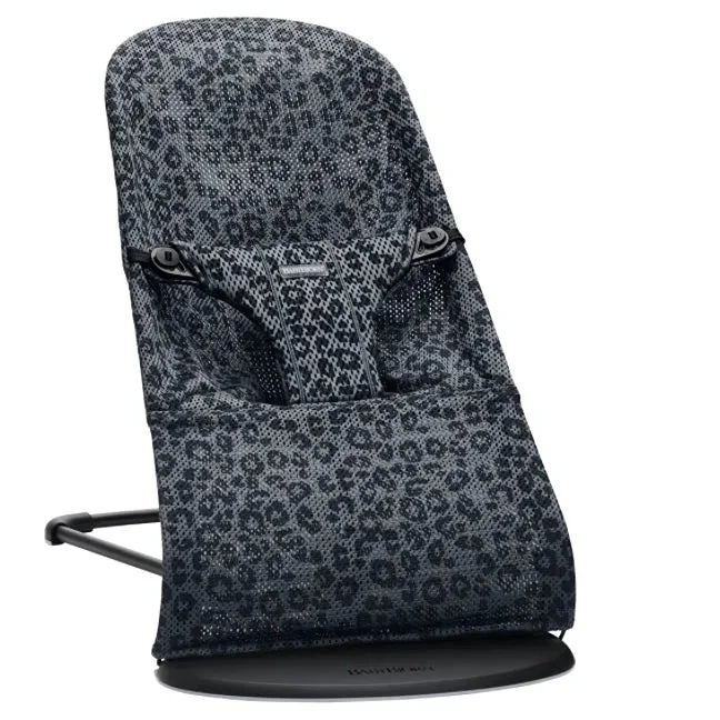 BabyBjörn Bouncer Bliss - Anthracite Leopard Mesh
