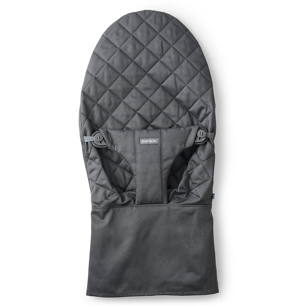 BabyBjörn Fabric Seat For Bouncer - Anthracite Grey Cotton