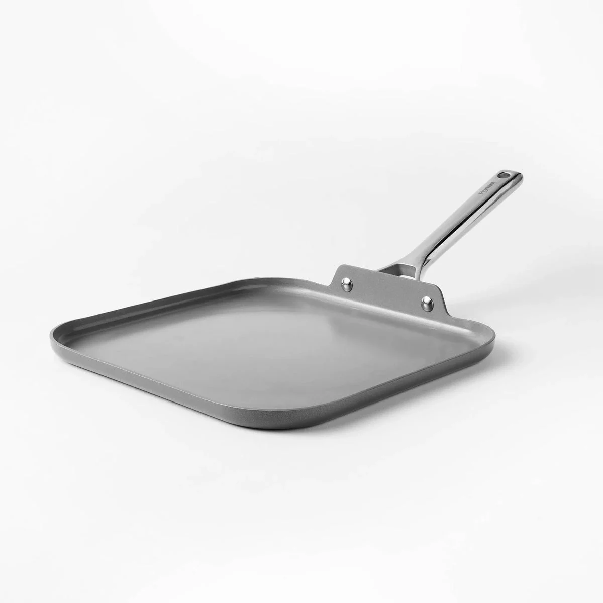 Figmint Nonstick Ceramic Single Burner Griddle Pan - Dark Gray