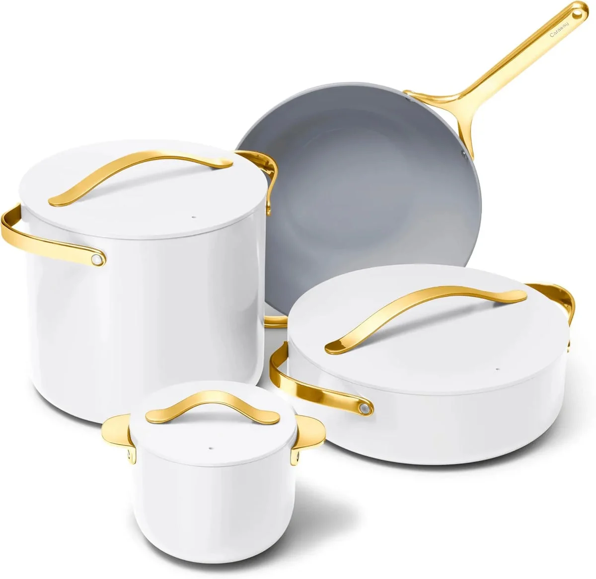 Caraway 8pc Cookware Set - White