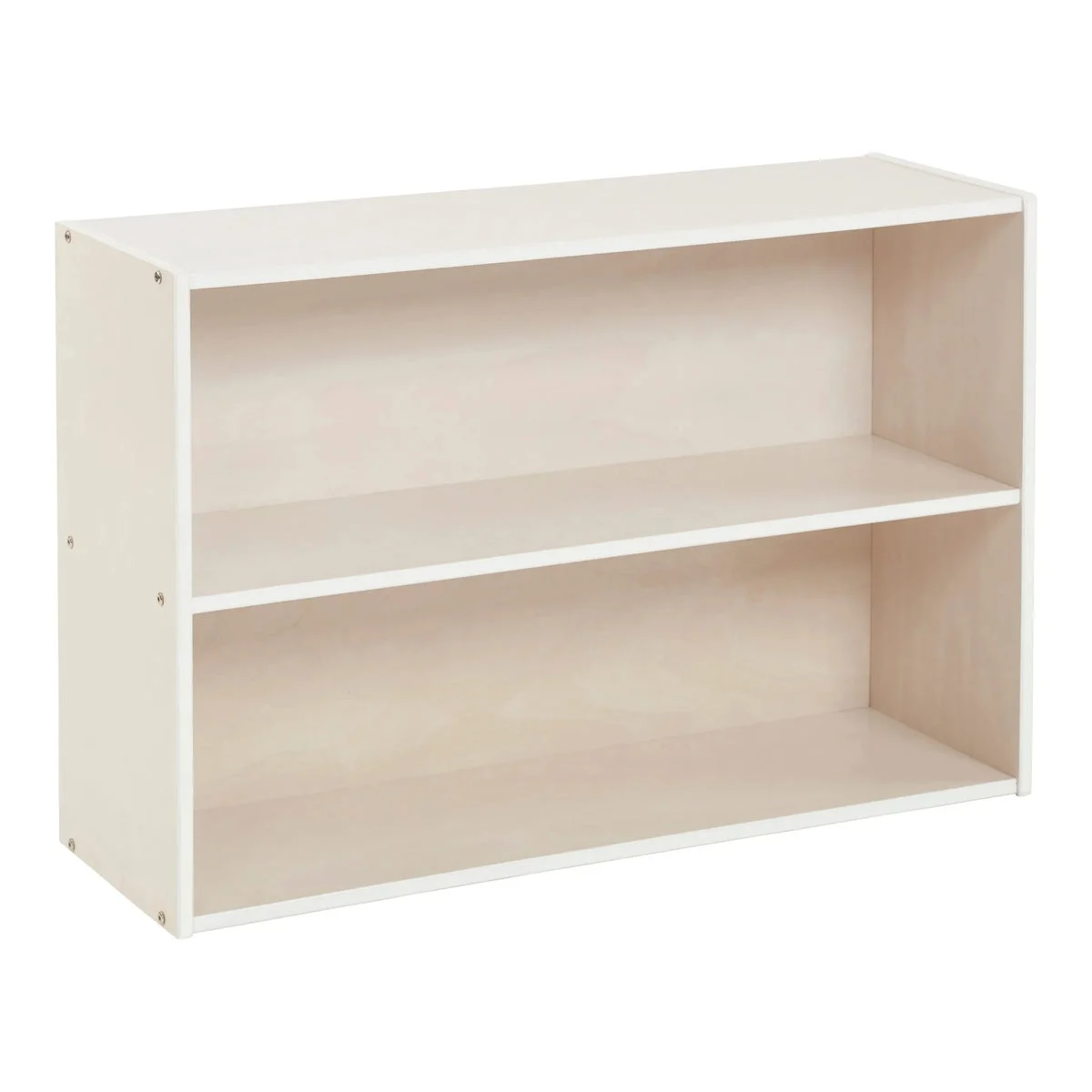 ECR4Kids Streamline 2-Shelf Single-Sided Storage Cabinet - White Wash