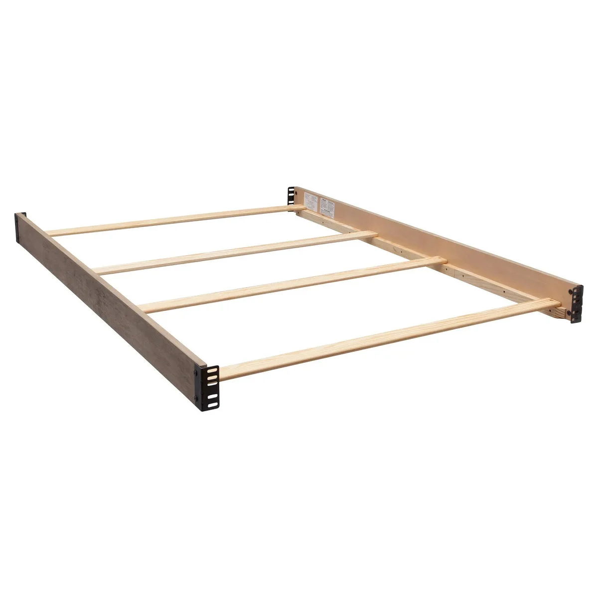 Simmons Full Size Wood Bed Rails (330750) - Rustic White