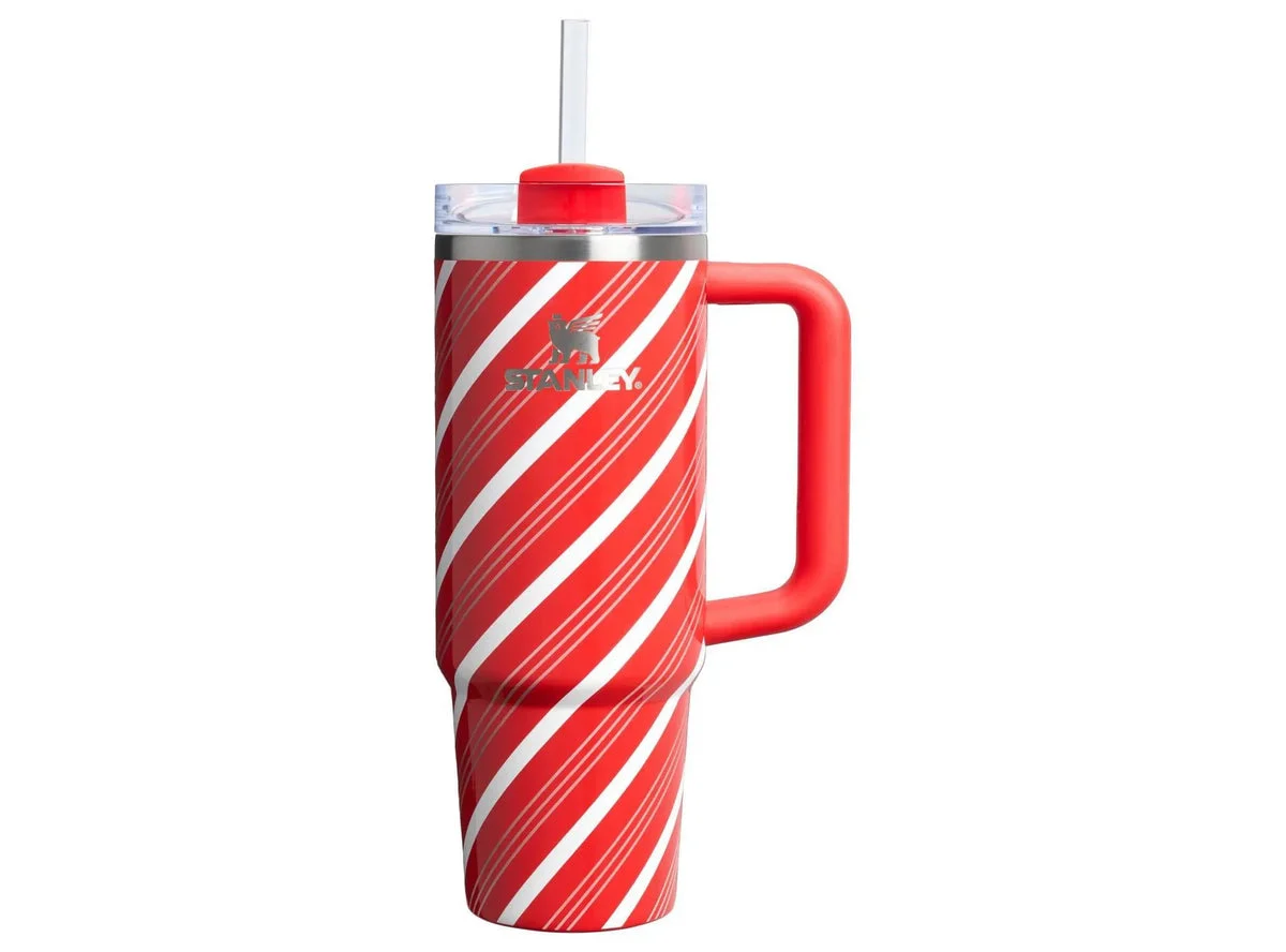 Stanley 30 oz Stainless Steel Quencher Tumbler - Candy Cane Twist