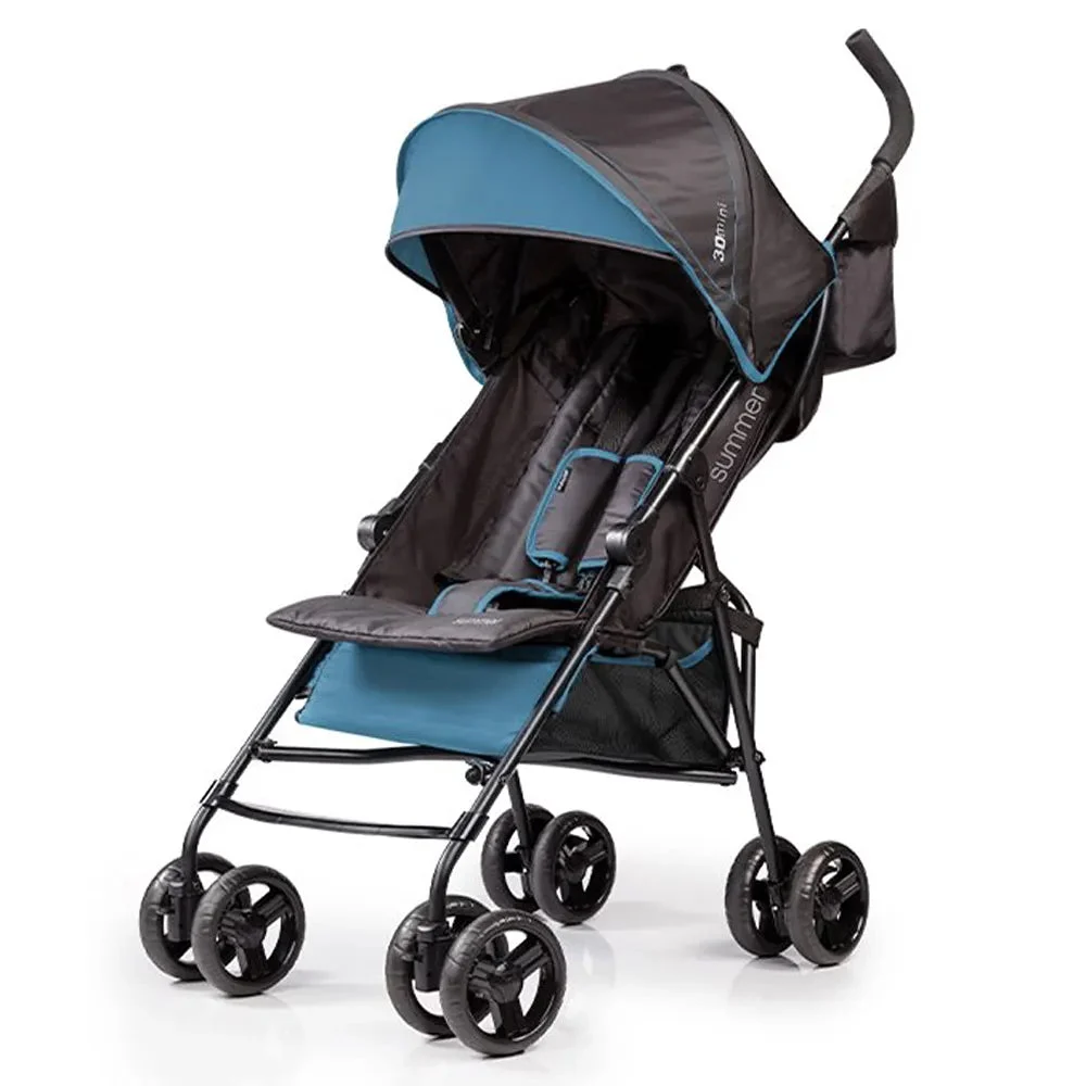 Summer Infant Summer by Ingenuity 3D Mini Convenience Stroller, Blue/Black