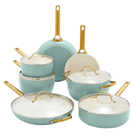 GreenPan Reserve 12-piece Cookware Set - Turquoise