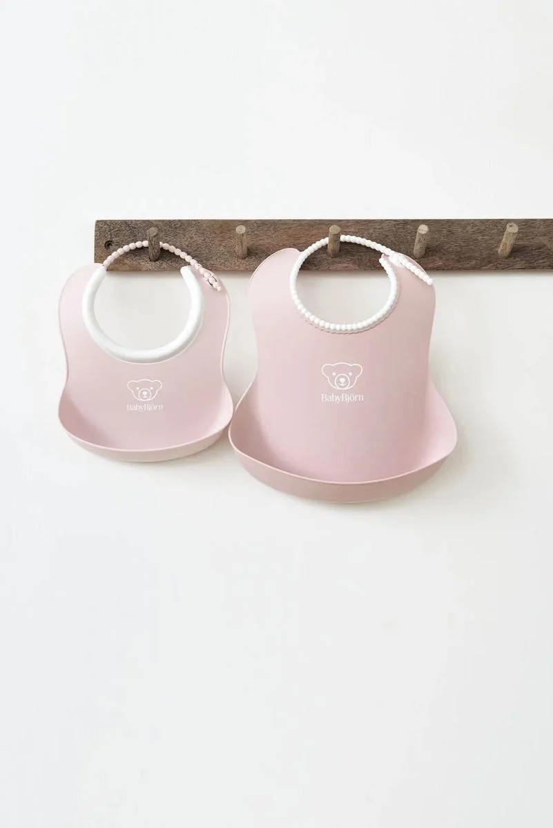 BabyBjorn Feeding Bib Set - Powder Pink