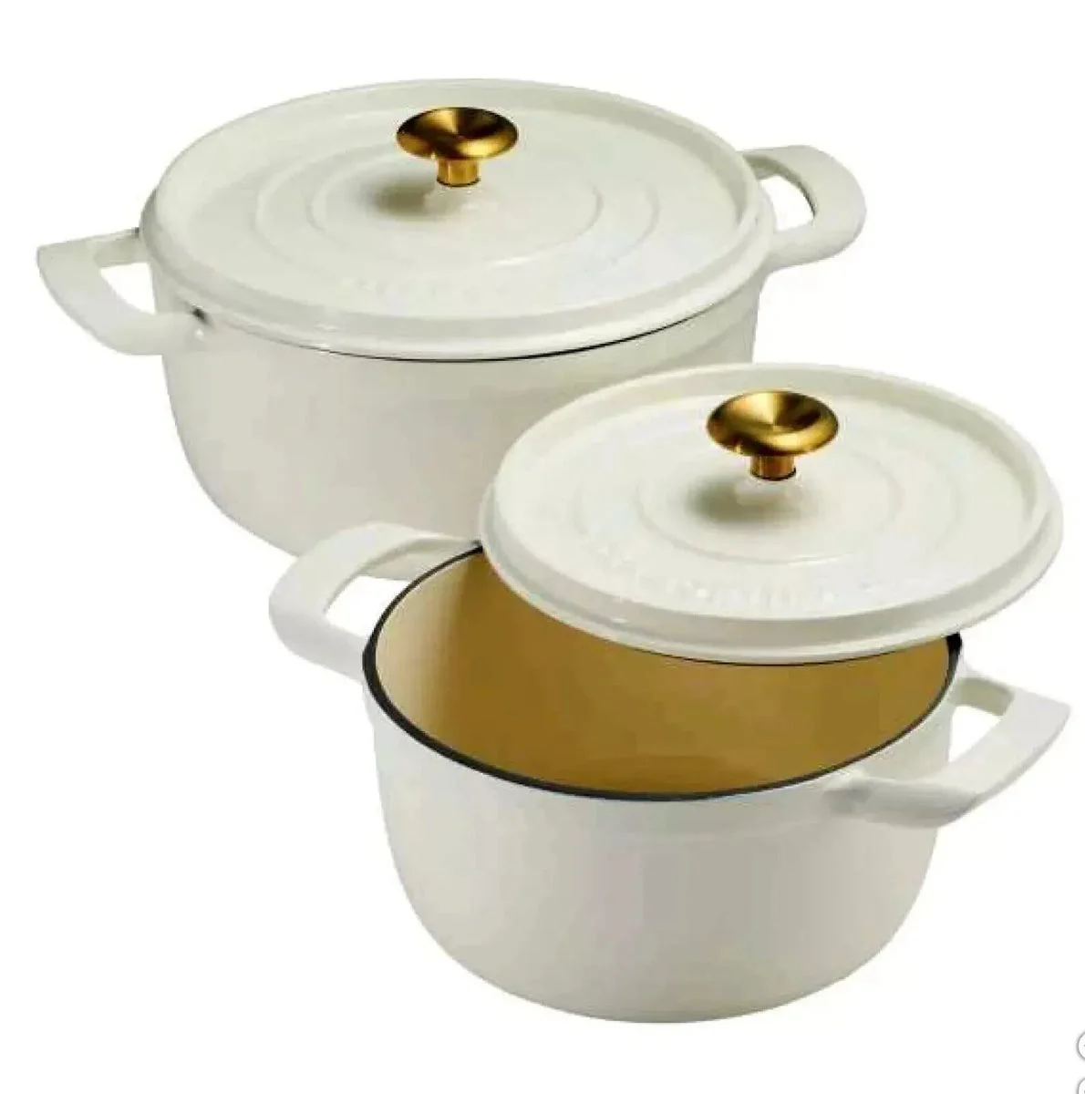 TRAMONTINA USA INC Enameled Cast Iron Round Dutch Oven, 2-pack