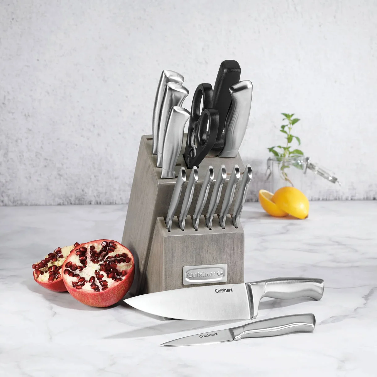 Cuisinart Classic 15pc Stainless Steel Knife Block Set