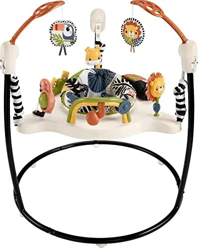 Fisher-Price Palm Paradise Jumperoo Activity Center With Music and Lights