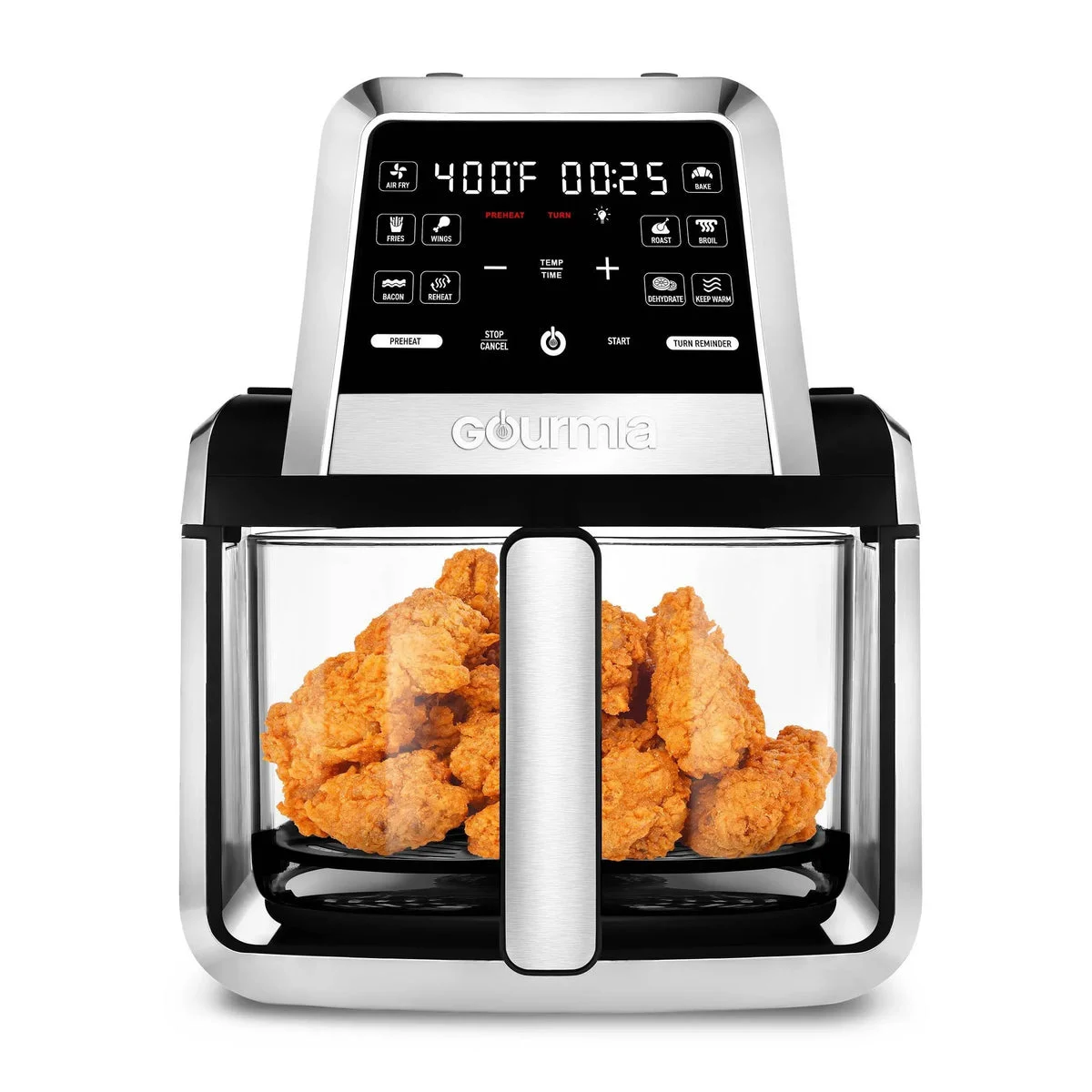 Gourmia 7-Qt. Fry ‘N Fold Digital Air Fryer with 10 Presets & Guided Cooking (See Description)