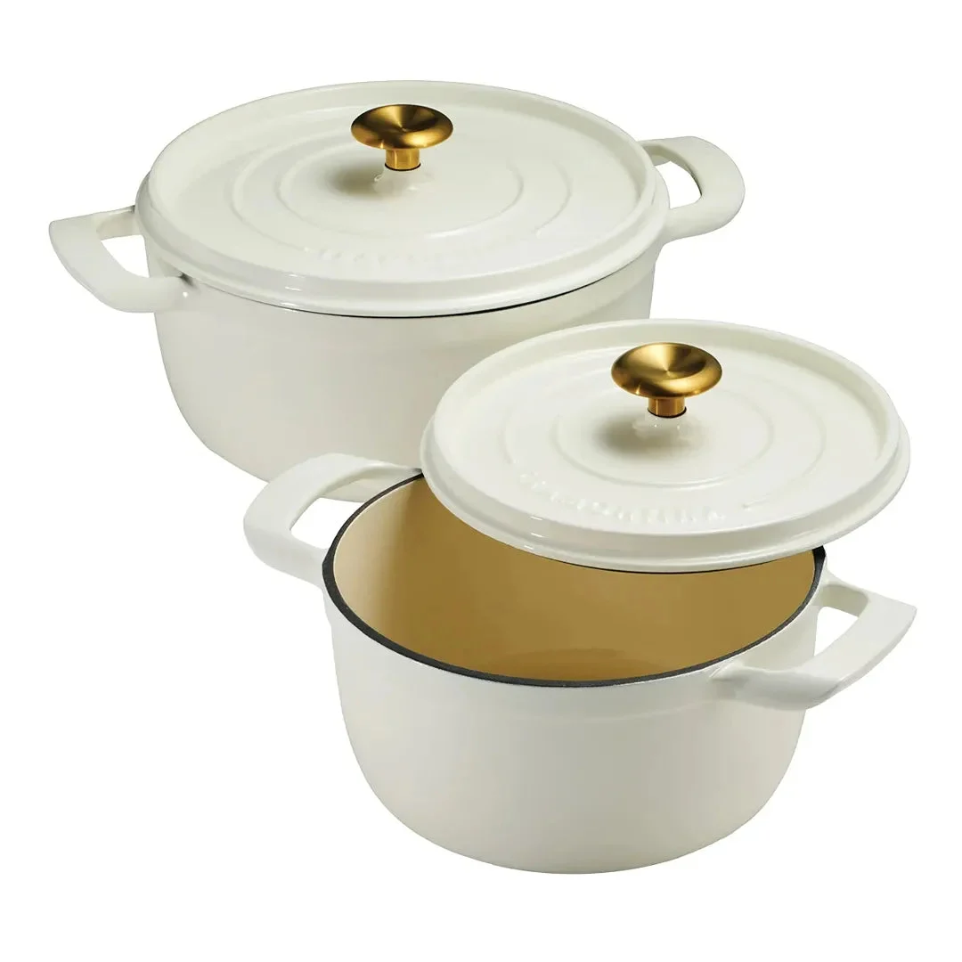 Tramontina Dutch Oven Set, 2-pack - White