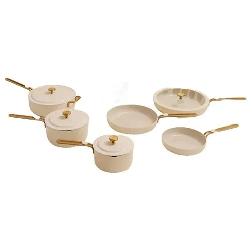 Our Place 14-PC Essential Ceramic Nonstick Cookware Set - Cream