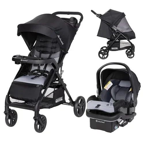 Baby Trend Passport Carriage Travel System, Dash Black
