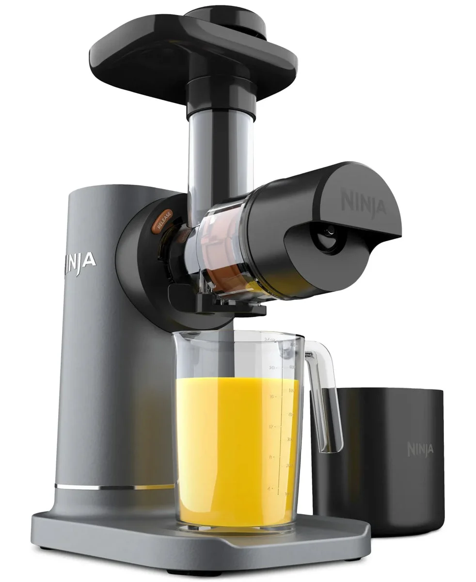Ninja NeverClog 24 Oz. Black Cold Press Juicer with Total Pulp Control