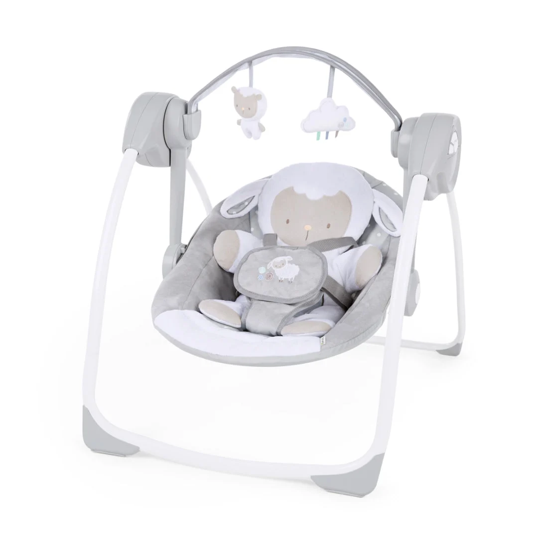 Ingenuity Comfort 2 Go Portable Swing - Cuddle Lamb
