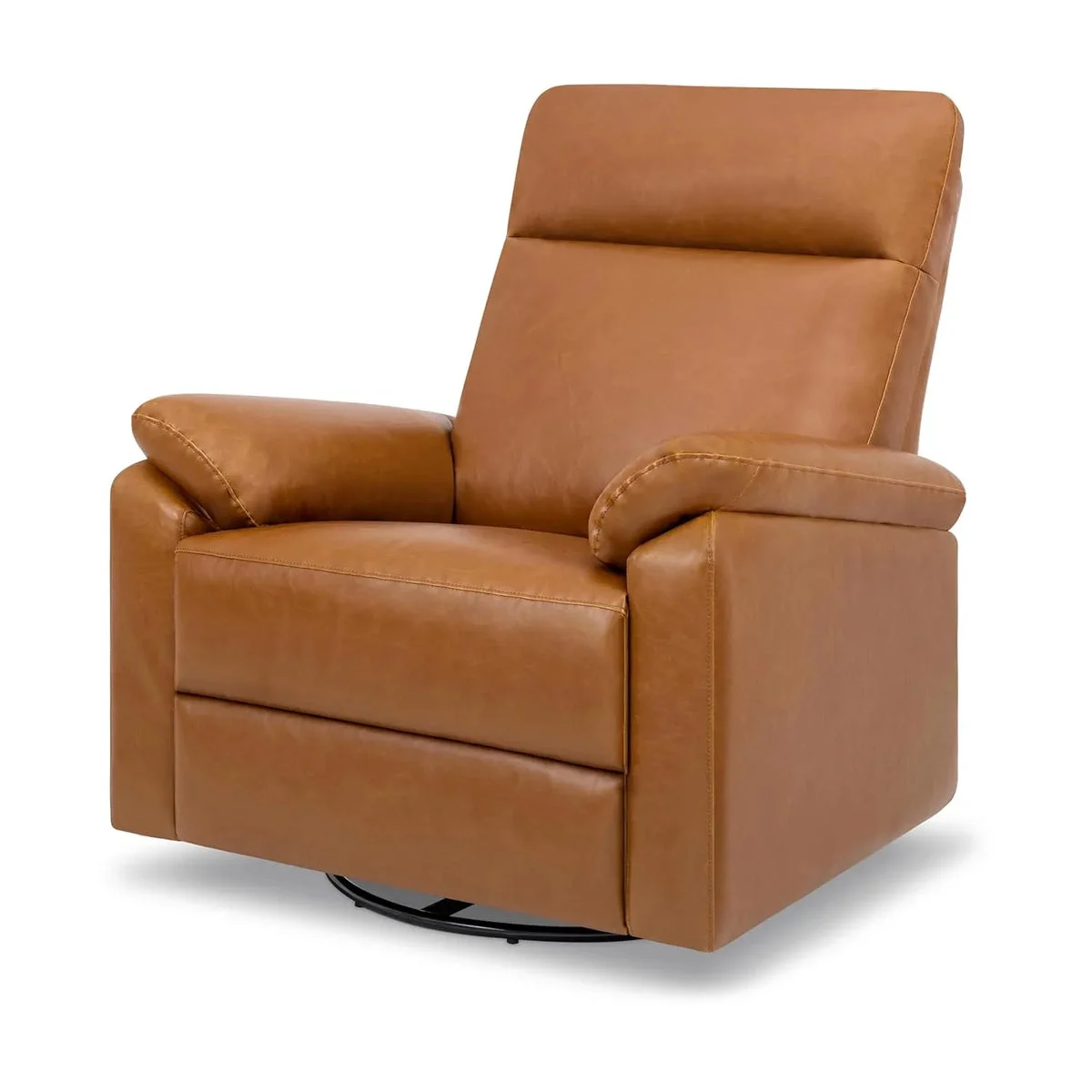 Davinci Suzy Swivel Glider Recliner Nursery Chair - Vegan Tan