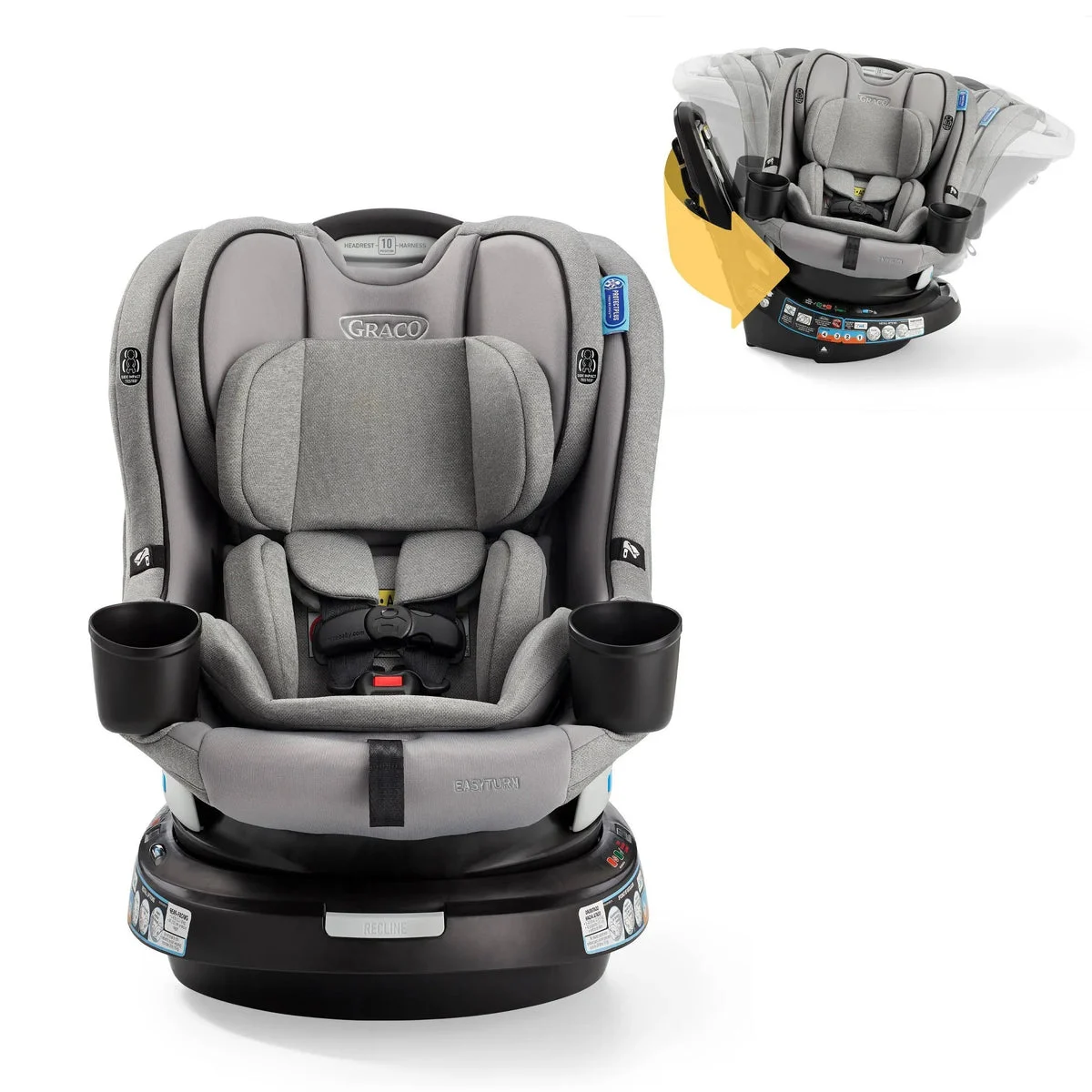 Graco EasyTurn 360 2-in-1 Rotating Convertible Turning Car Seat - Solae