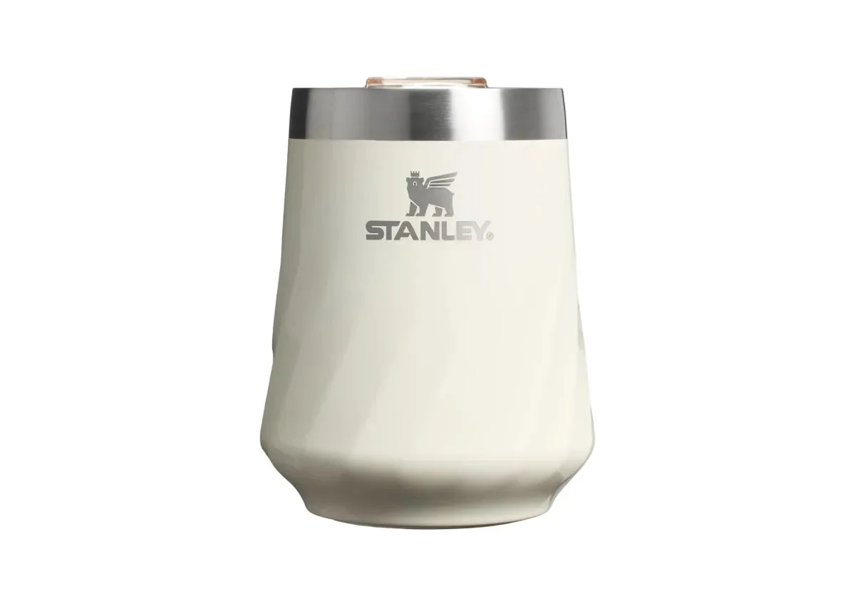 Stanley 11 oz Stainless Steel Swirl Wine Tumbler Cream Gloss