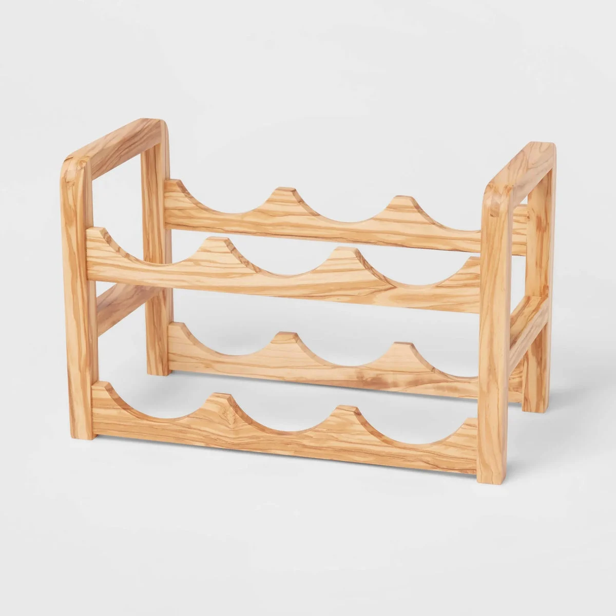 Threshold 6 Bottles Olivewood Wine Rack - Brown