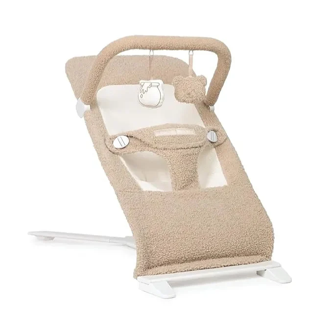 Baby Delight Alpine Deluxe Portable Bouncer - Tan Sherpa