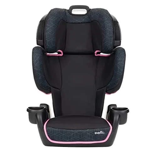 Evenflo GoTime LX High Back Booster Car Seat Terrain Pink (see description)