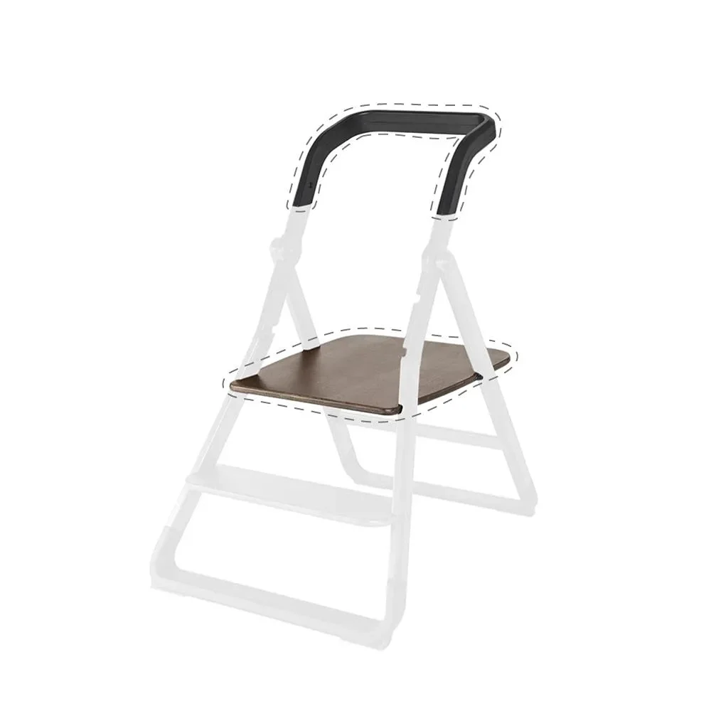 Ergobaby Evolve Kitchen Tower Stool Add-on, Dark Wood