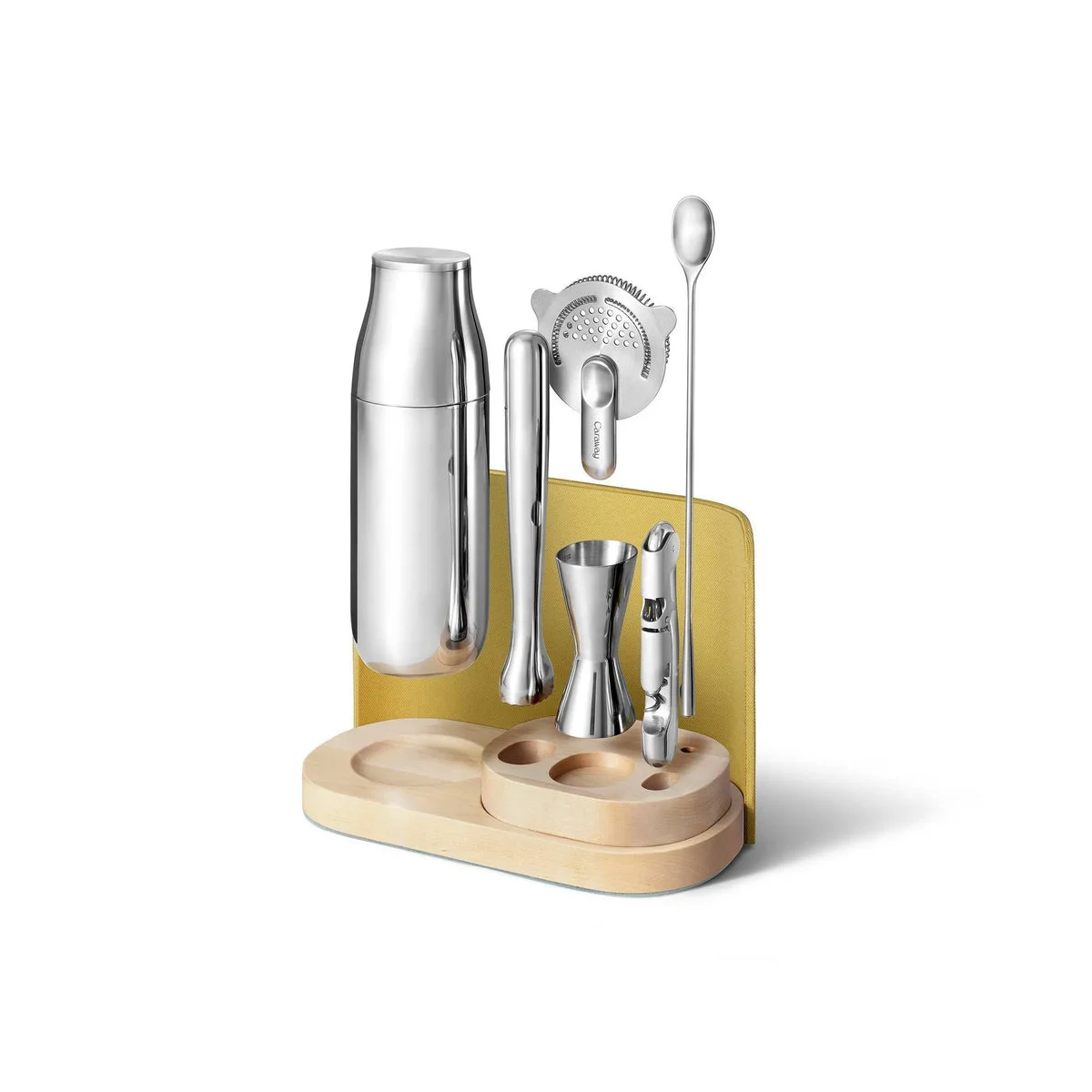 Caraway 9pc Bar Set with Storage Lemon Drop