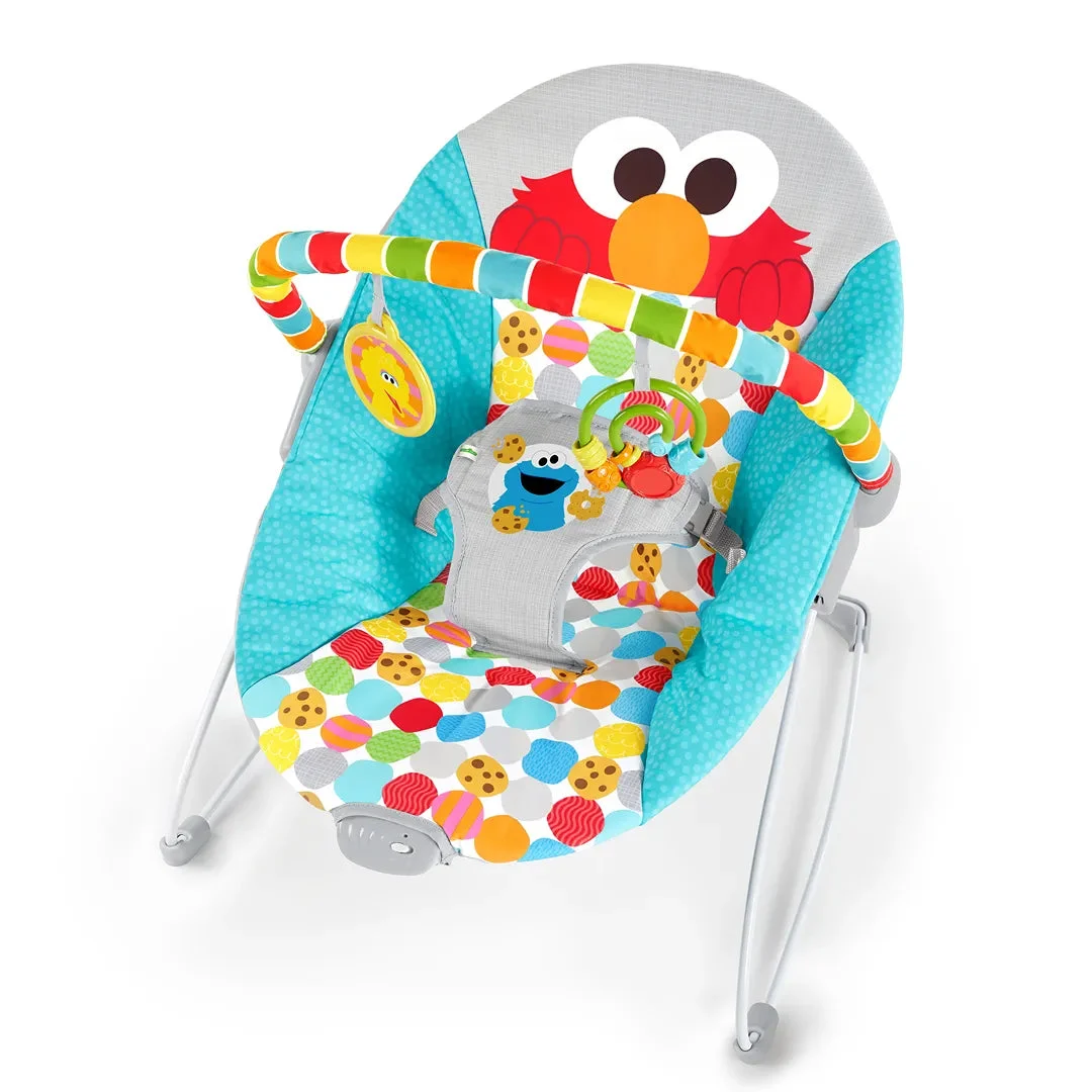 Bright Starts Sesame Street Baby Bouncer Soothing Vibrations Infant Seat