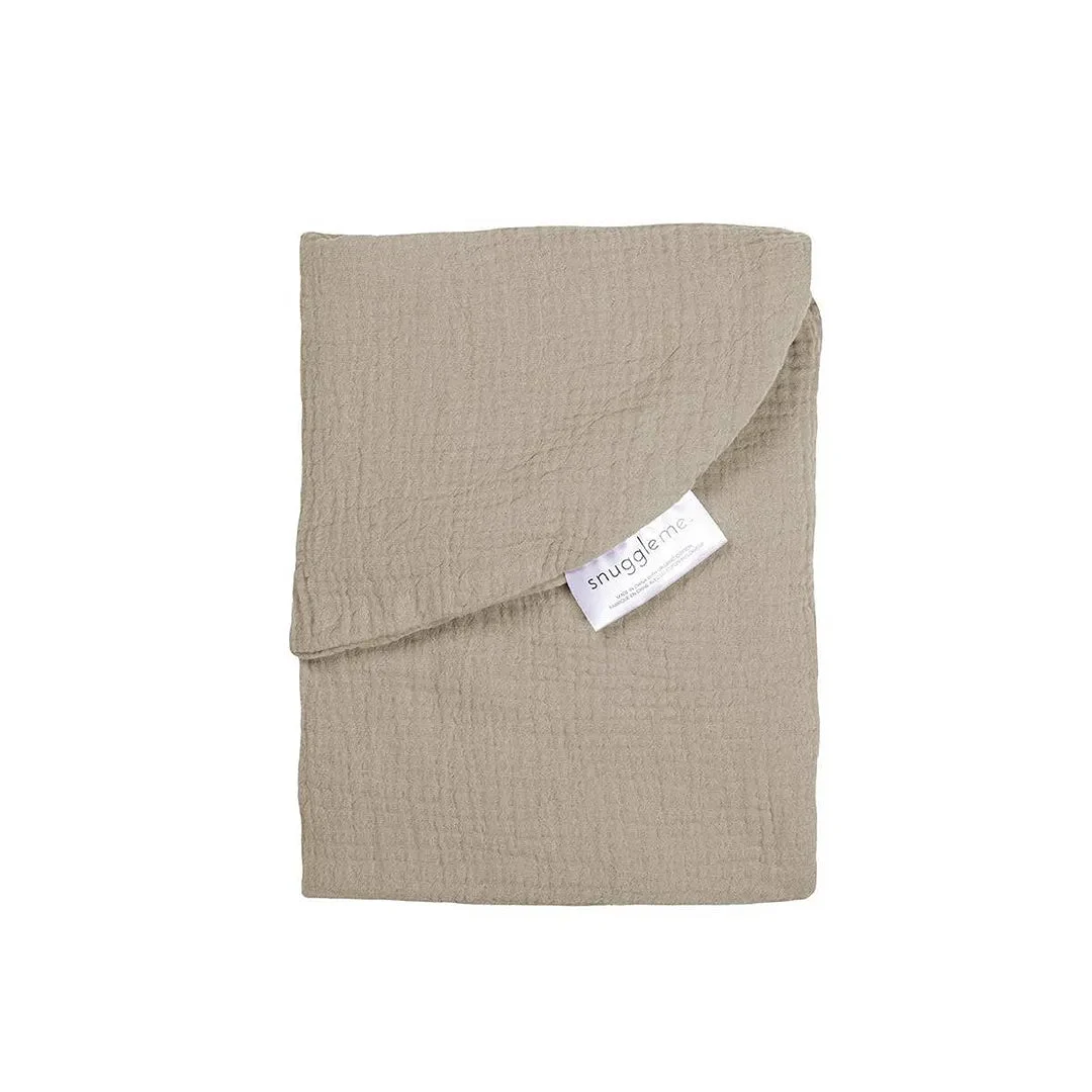 Snuggle Me Lounger Curve Muslin Cover - Birch