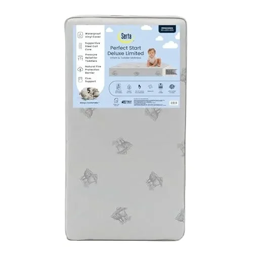 Delta Children Serta Perfect Start Deluxe Dual-Sided Baby and Toddler Crib Mattress