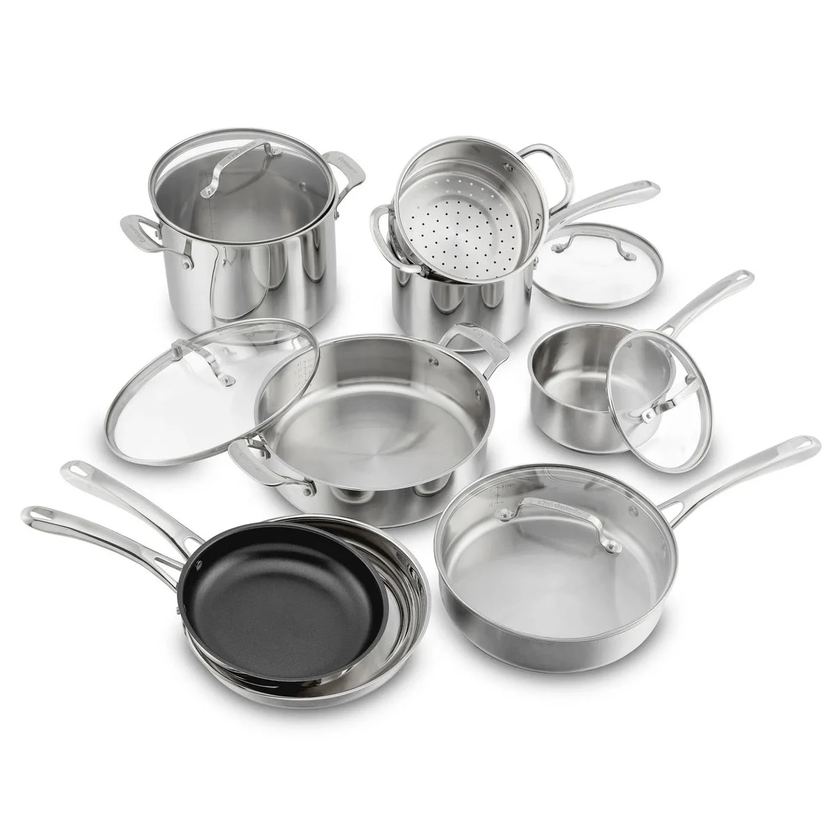 Cuisinart Classic Stainless Steel Cookware Set - Silver