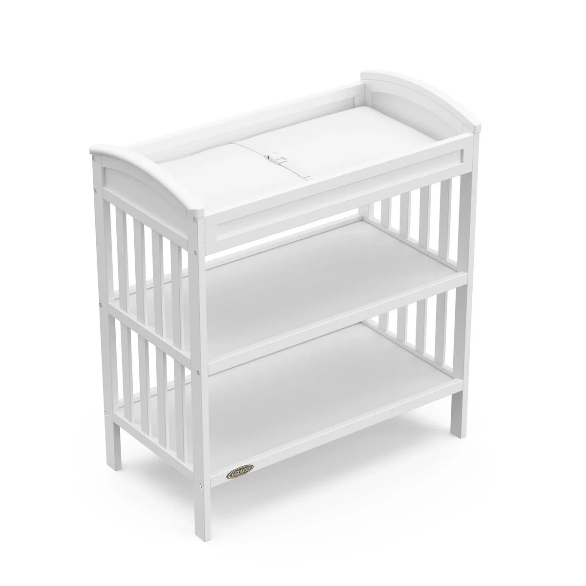 Graco Benton Changing Table with Water-Resistant Changing Pad - White