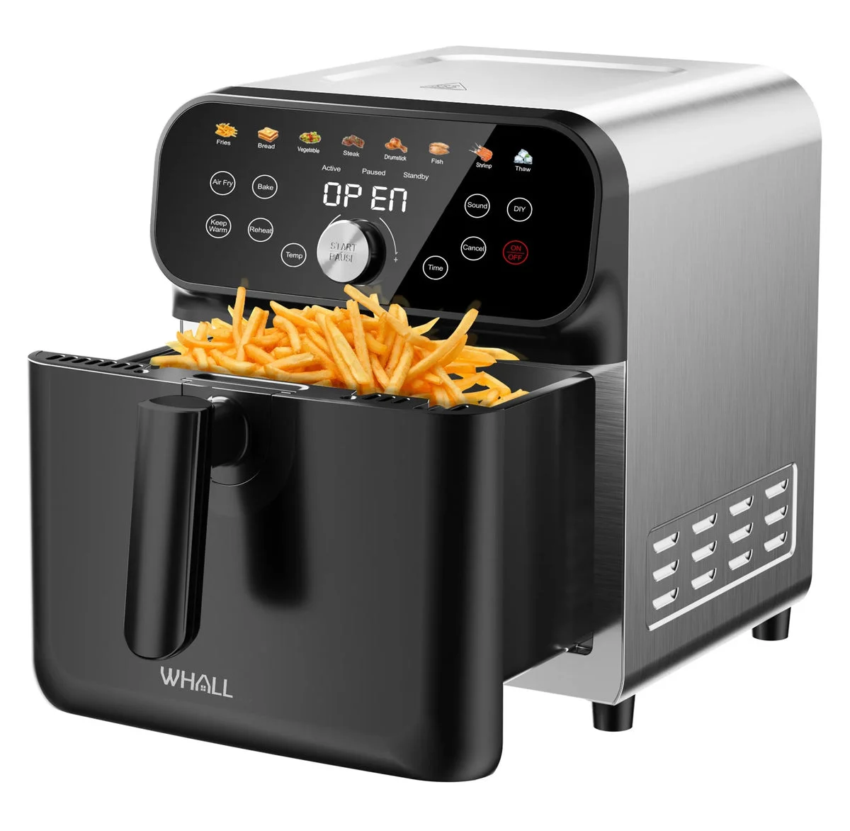 Whall 6.2QT Air Fryer Oven - Stainless Steel
