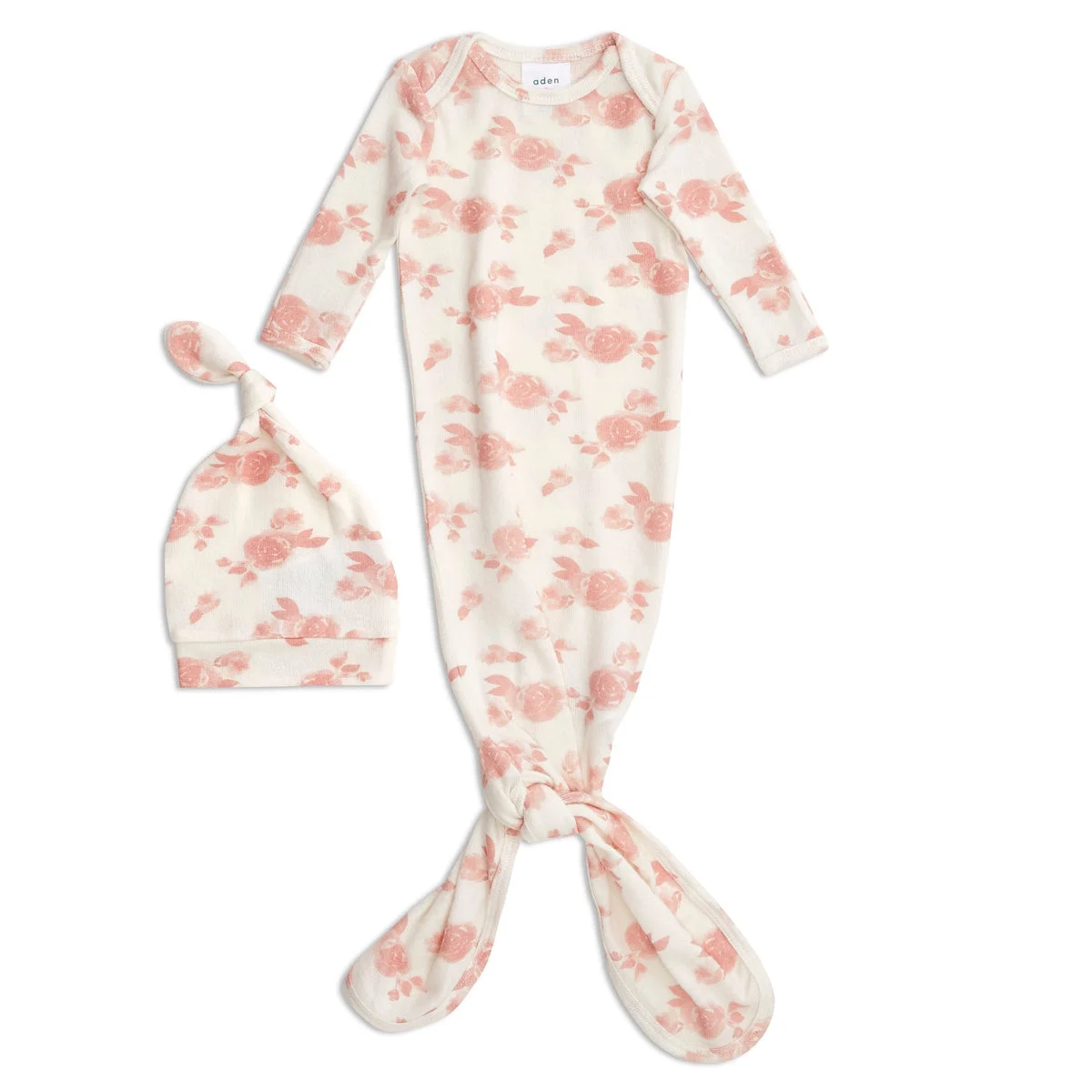 ADEN & ANAIS Snuggle Knit™ Newborn Gown + Hat Set