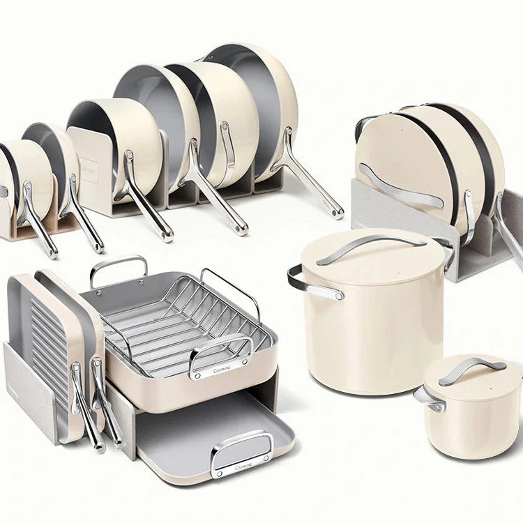 Caraway 31-Piece Full Ceramic Cookware Set - Cream