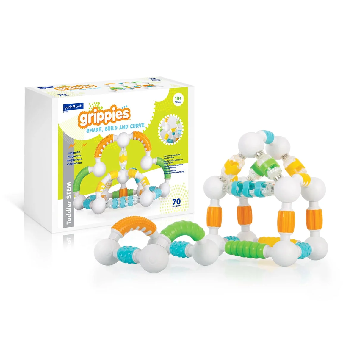 GUIDECRAFT Grippies¨ Shake, Build and Curve - 70 pc. Set