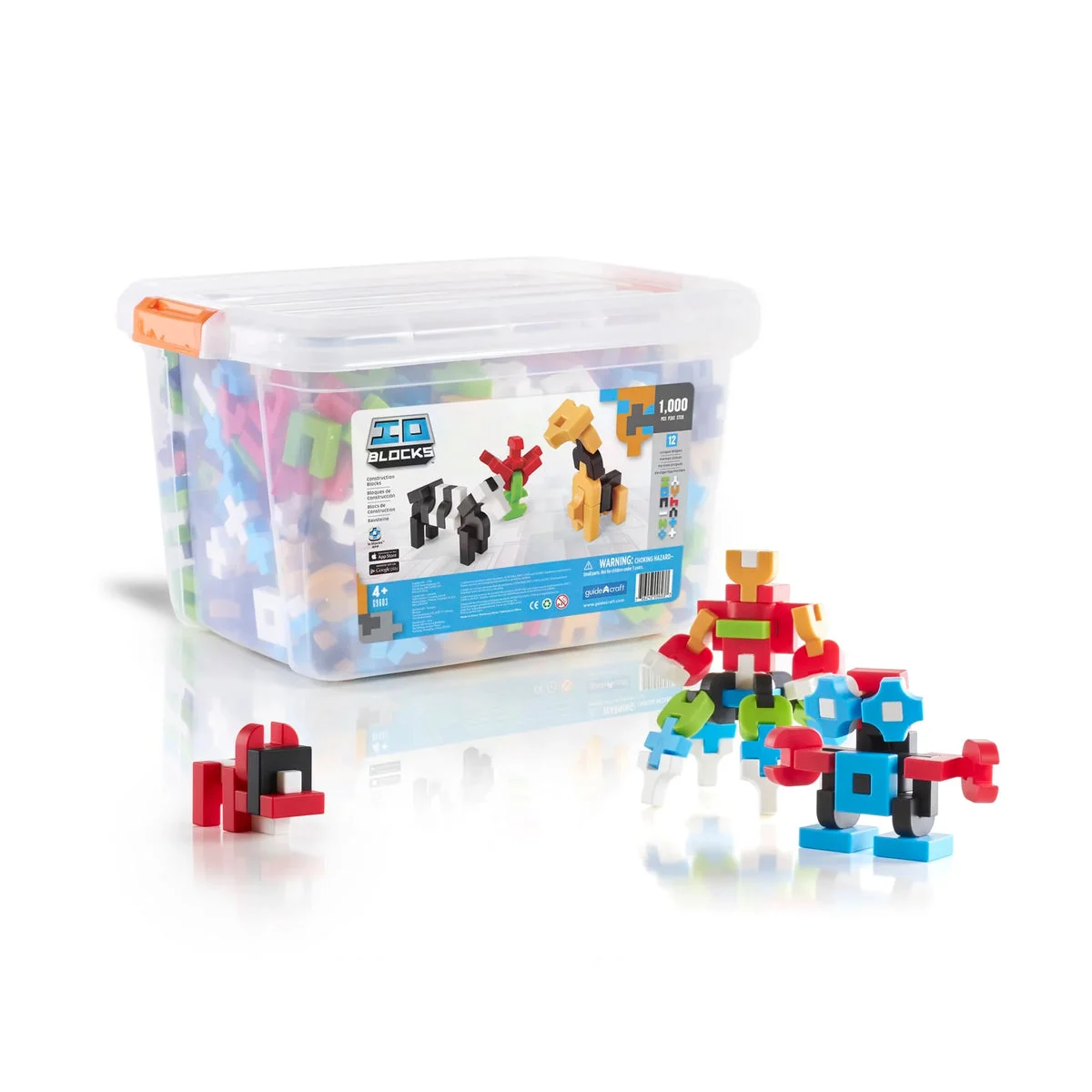 GUIDECRAFT IO Blocks¨ - 1000 pc. Education set