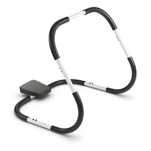 COSTWAY Portable AB Trainer With Headrest and Foam Handle for Office Home Gym-White