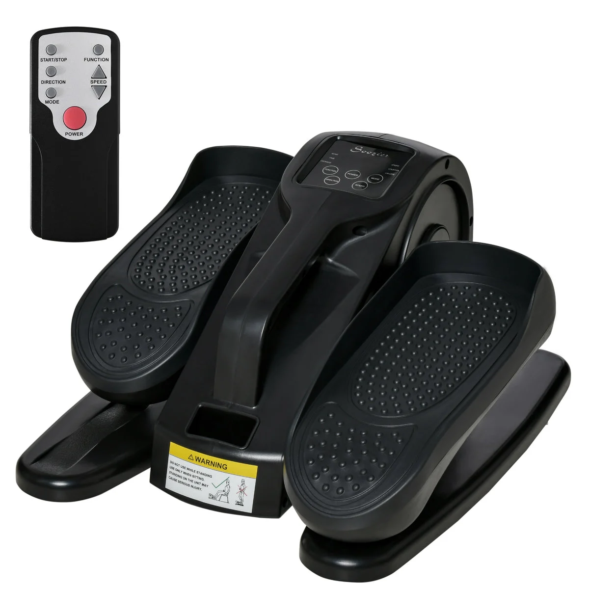 Soozier Foot Pedal Exerciser Mini Rehabilitation Bike w/ Adjustable Speed, LCD Display