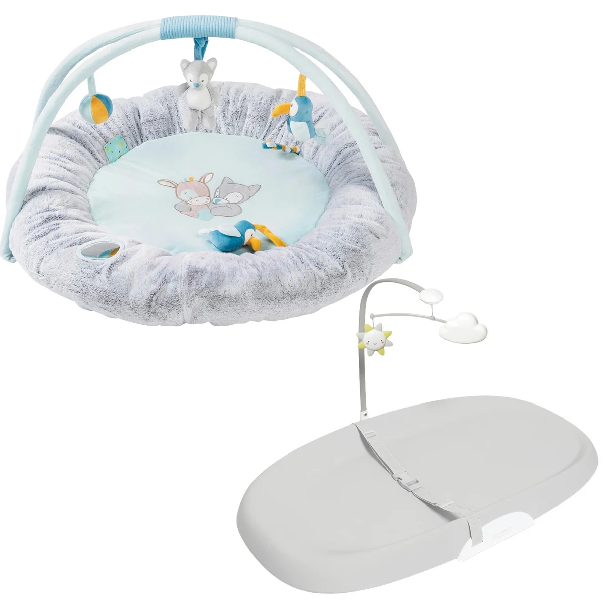 REBEL Nursery Style Changing Pad + Playmat with Arch Tim and Tiloo Bundle