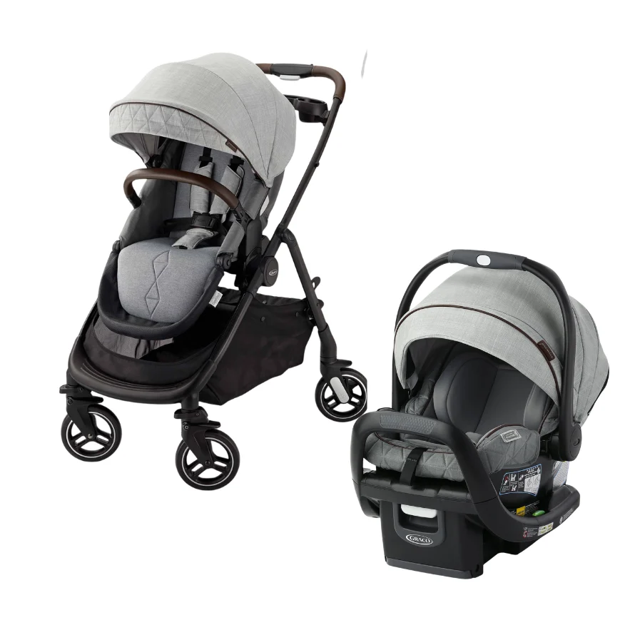 Graco Premier Modes Merge Stroller + SnugRide SnugFit Infant Car Seat - Midtown