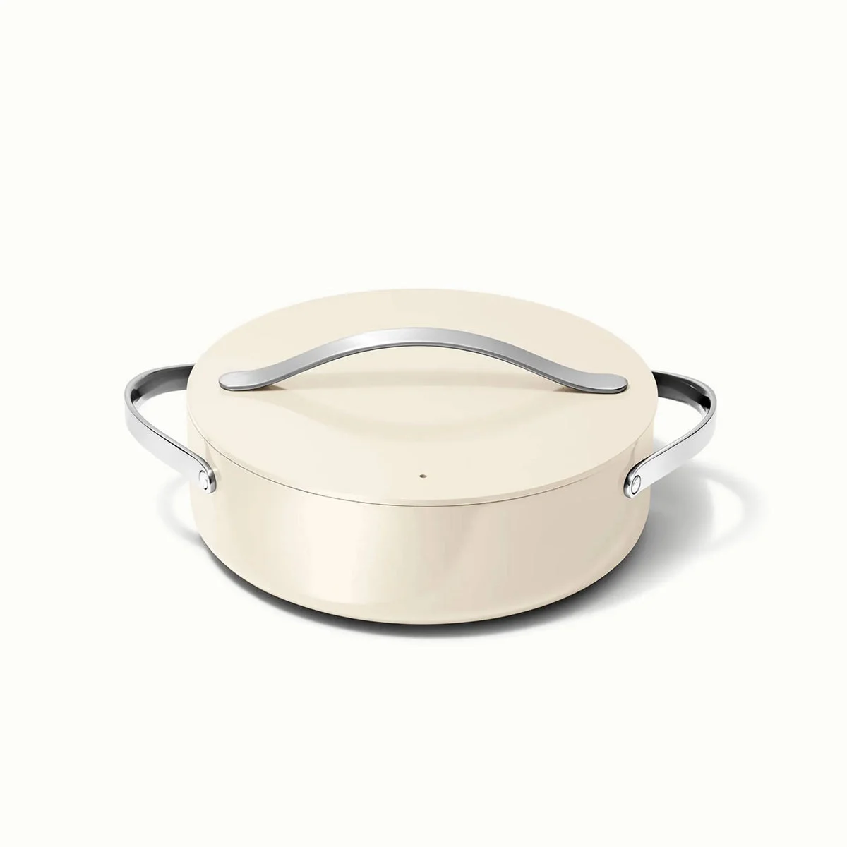 Caraway 6 Qt Non-Stick Rondeau Pan with Lid - Cream