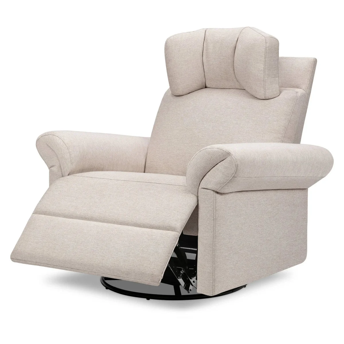 Davinci Suzy Flex Swivel Recliner with Adjustable Arms & Headrest - Beach