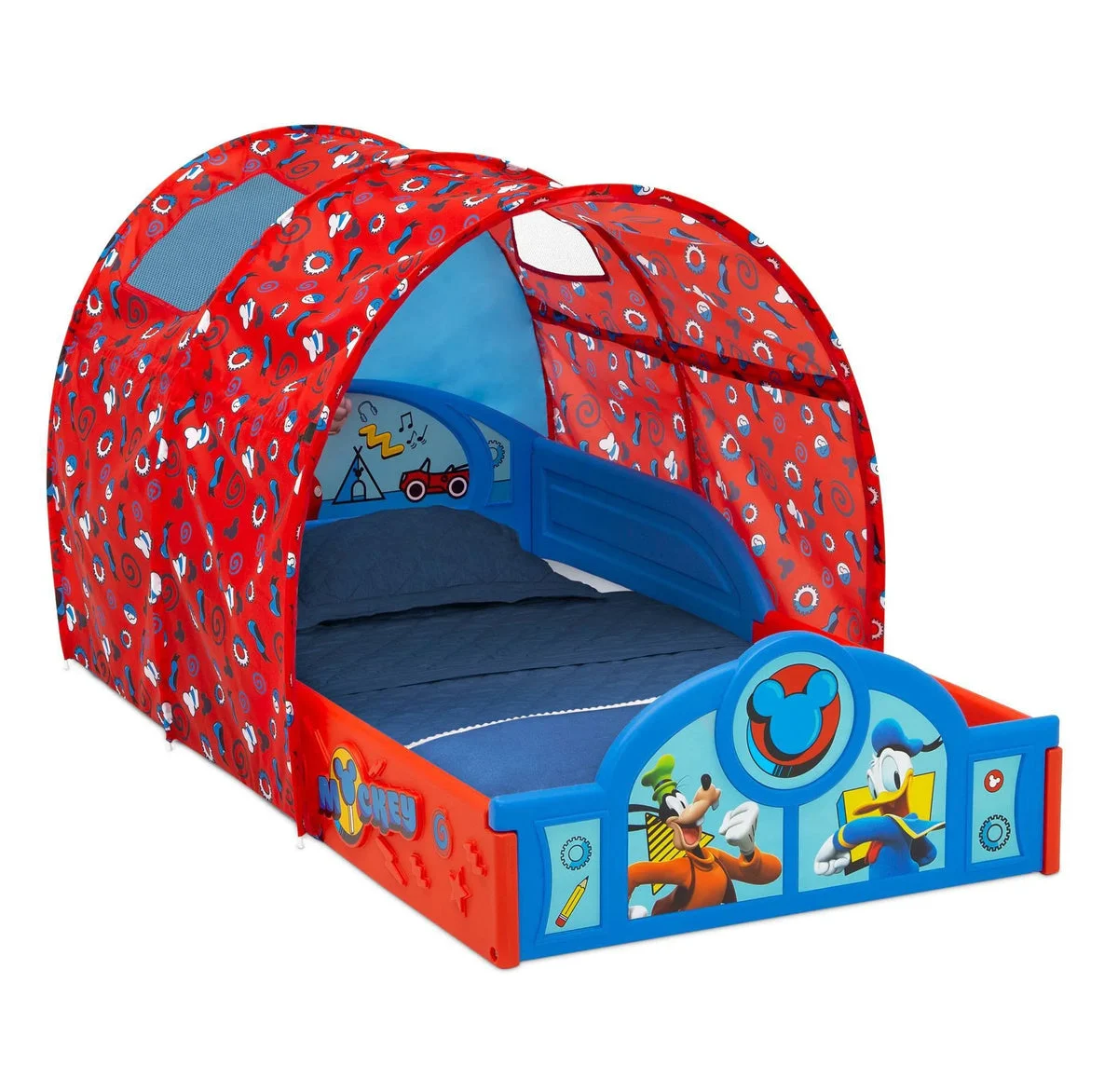 Delta Children Disney Mickey Mouse Sleep and Play Toddler Bed with Tent