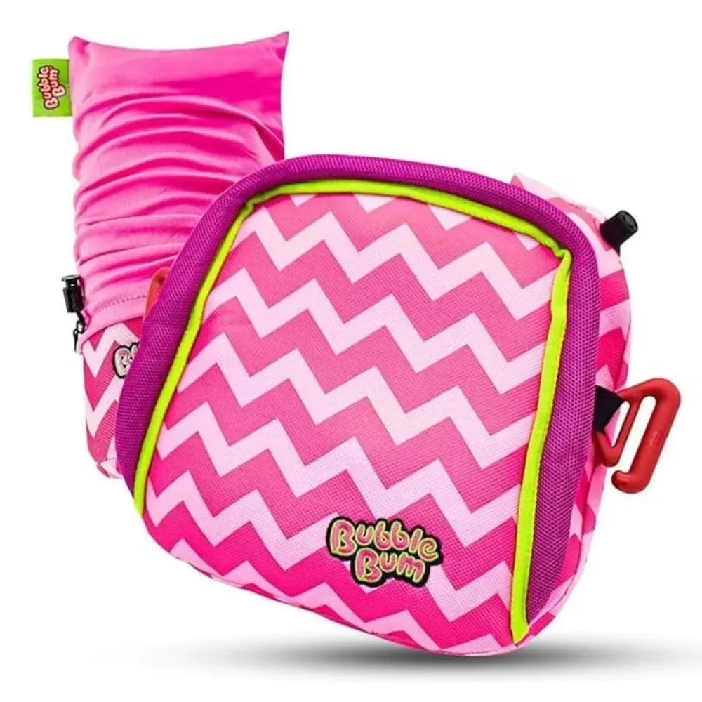 BubbleBum Inflatable Booster Car Seat - Pink Chevron