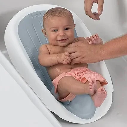 Summer Infant Clean Rinse Baby Bath Seat - Soft Support for Counter, Sink, or Bathtub with Adjustable Positions